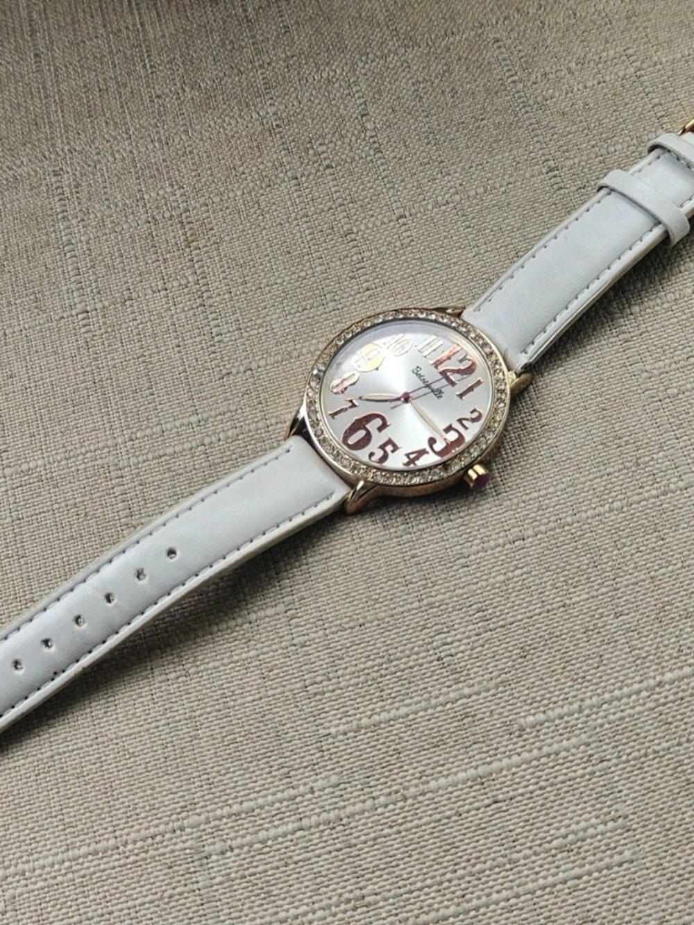 Betseyville by Betsey Jhonson Women Wristwatch Gold Tone case Crystals Accent - Picture 8 of 11